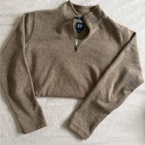 GAP Men’s Brown Quarter Zip Sweater